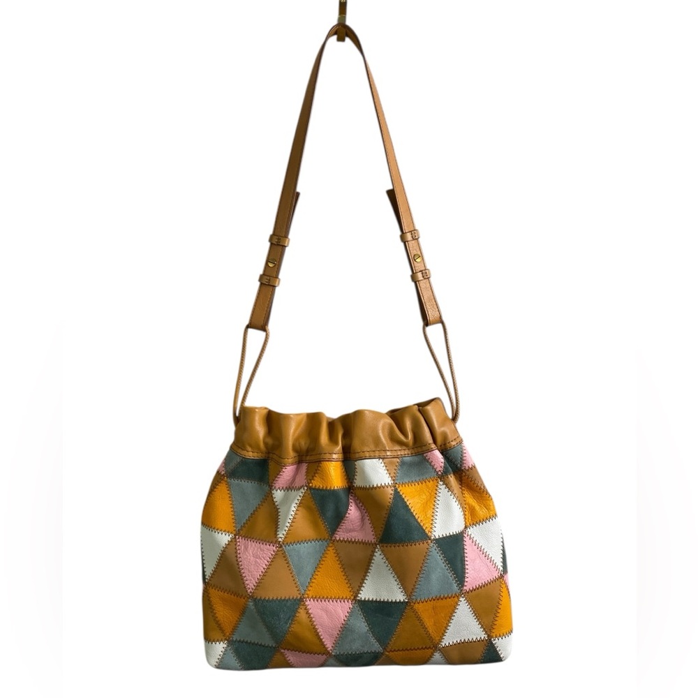 Fossil Tan and Pink Geometric Shoulder Bags - Picture 3 of 11